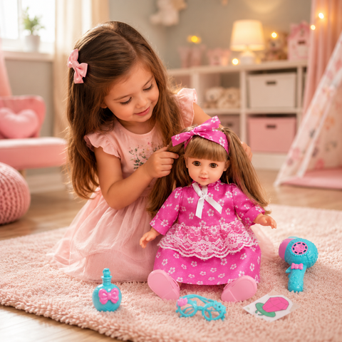 Sweet Pink Princess Rosie Bloom Fashion Girl Doll