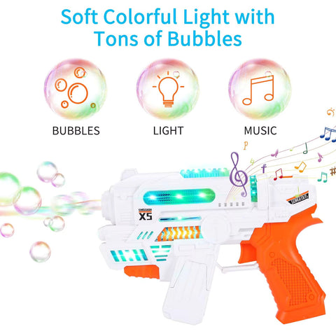 Lighting & Musical Bubble Machine Gun - KiddieWink - Gifts They'll Love