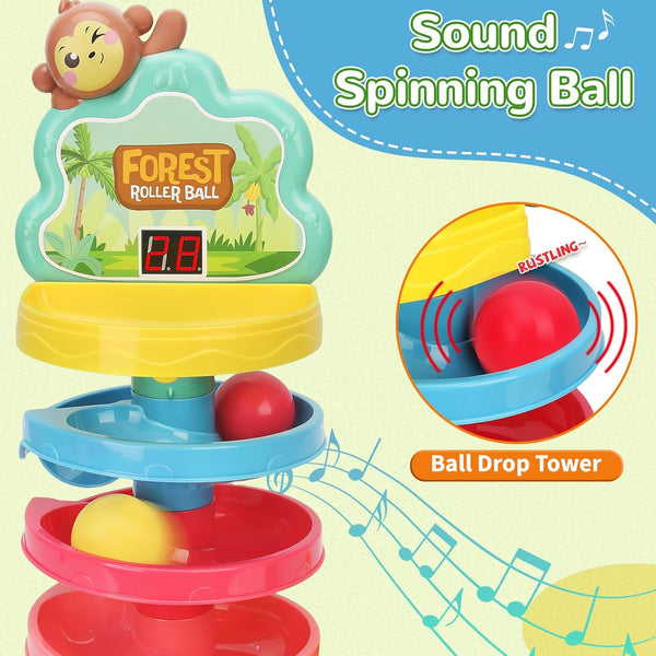 3-in-1 Montessori Bouncing Balls Score Toy