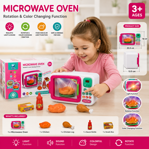 Little Chef Smart Microwave Oven Toy