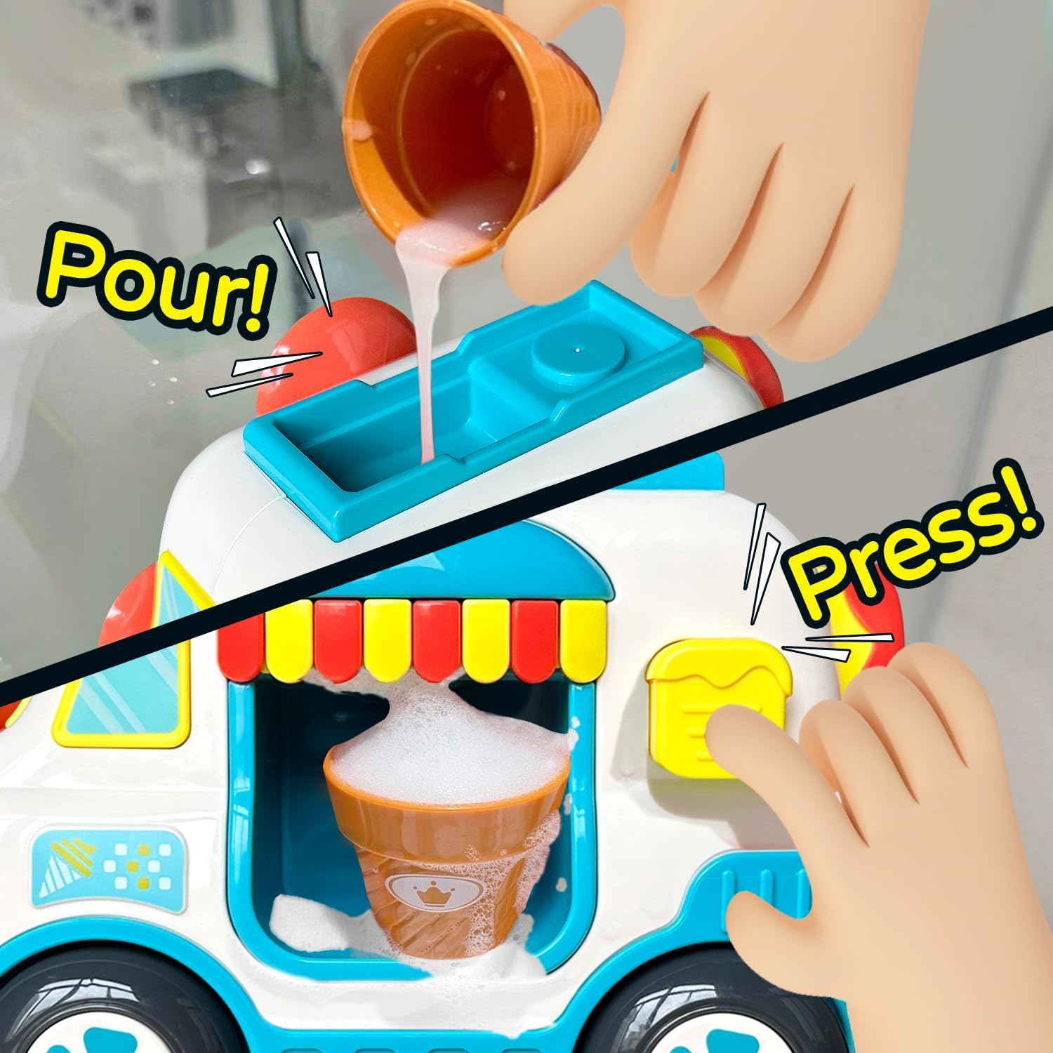 Funny Baby Bus Bubble Bath Toy - KiddieWink - Gifts They'll Love
