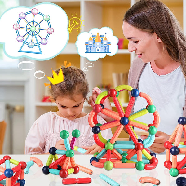 Magnetic Sticks Building Blocks | Early Learning Toy - KiddieWink - Gifts They'll Love
