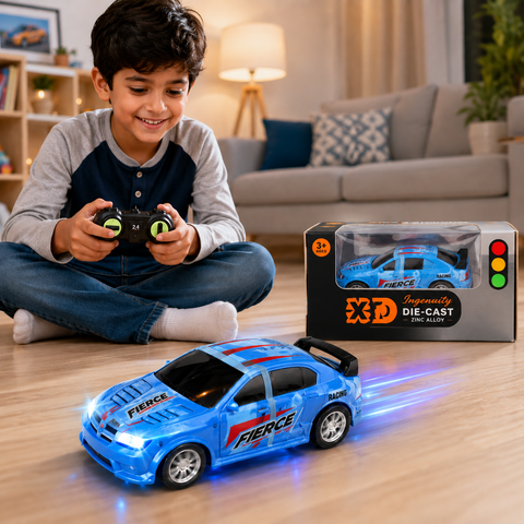 Interactive Fierce Metal Die-Cast Mini RC Car