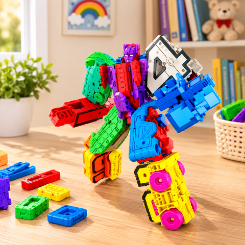 10-in-1 Transforming Number Robot Set