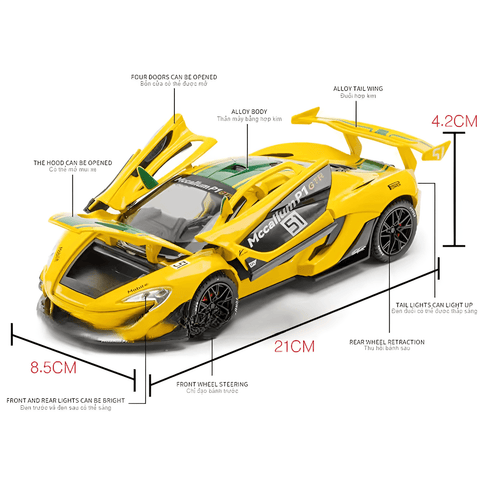 Diecast Model McLaren Mccallum P1 GTR 1/22 - KiddieWink - Gifts They'll Love
