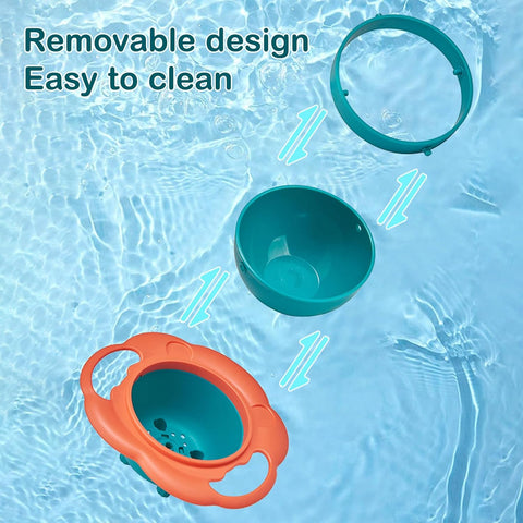 360 Degree Rotate Spill Proof Bowl