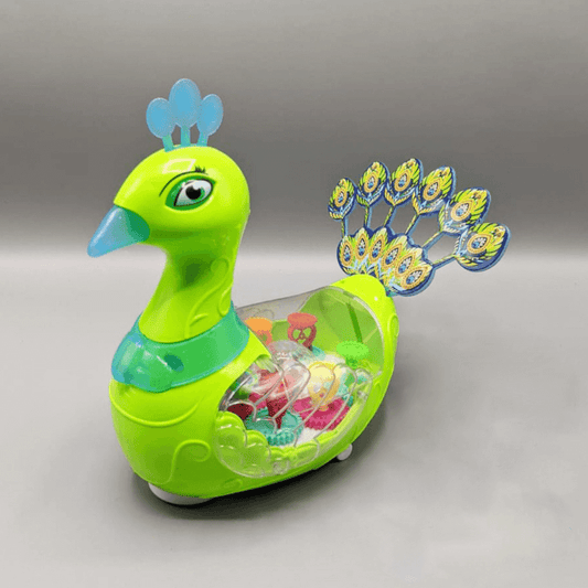 Colorful Dancing Musical & Light-Up Peacock Toy
