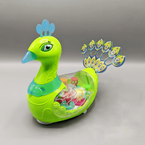Colorful Dancing Musical & Light-Up Peacock Toy