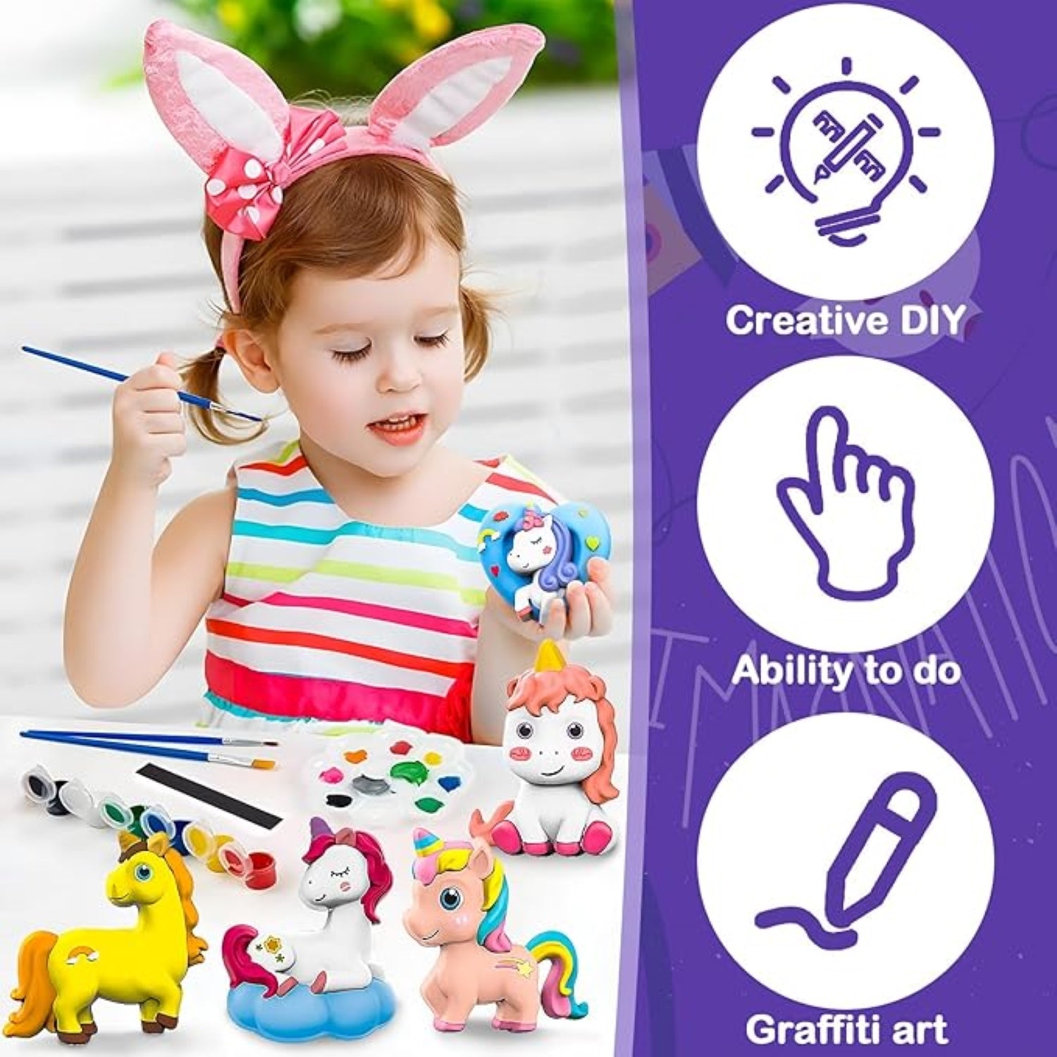 DIY Unicorn Mould & Paint Toy For Kids - KiddieWink - Gifts They'll Love