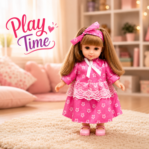 Sweet Pink Princess Rosie Bloom Fashion Girl Doll