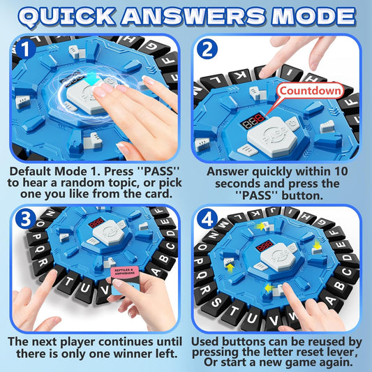 Resflycheng™ Interactive Alphabet Game With Digital Timer