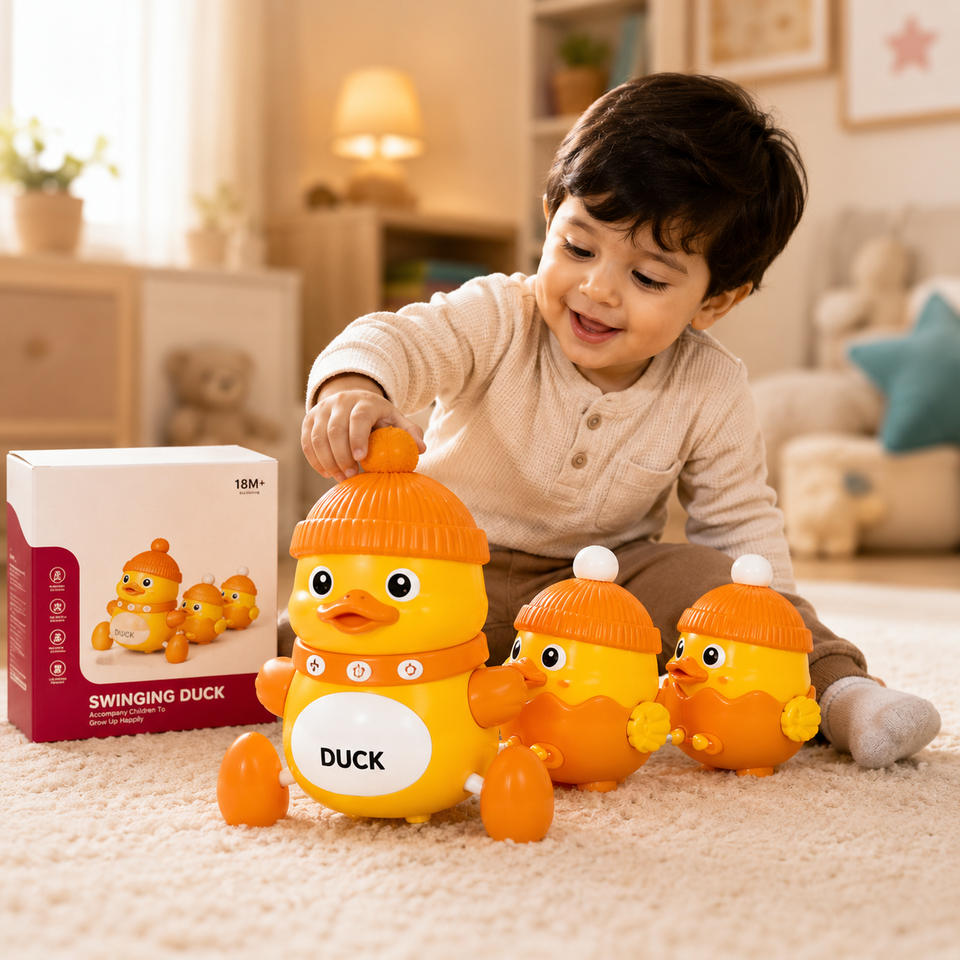 Lightning & Musical Swinging Duck Toy – image 4 – KiddieWink