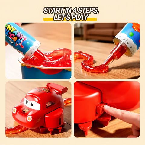 DIY Slime Track Automatic Race Car