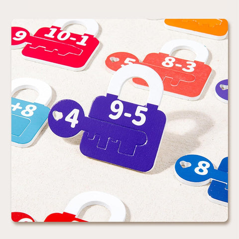 Montessori Letter & Number Key Matching Game