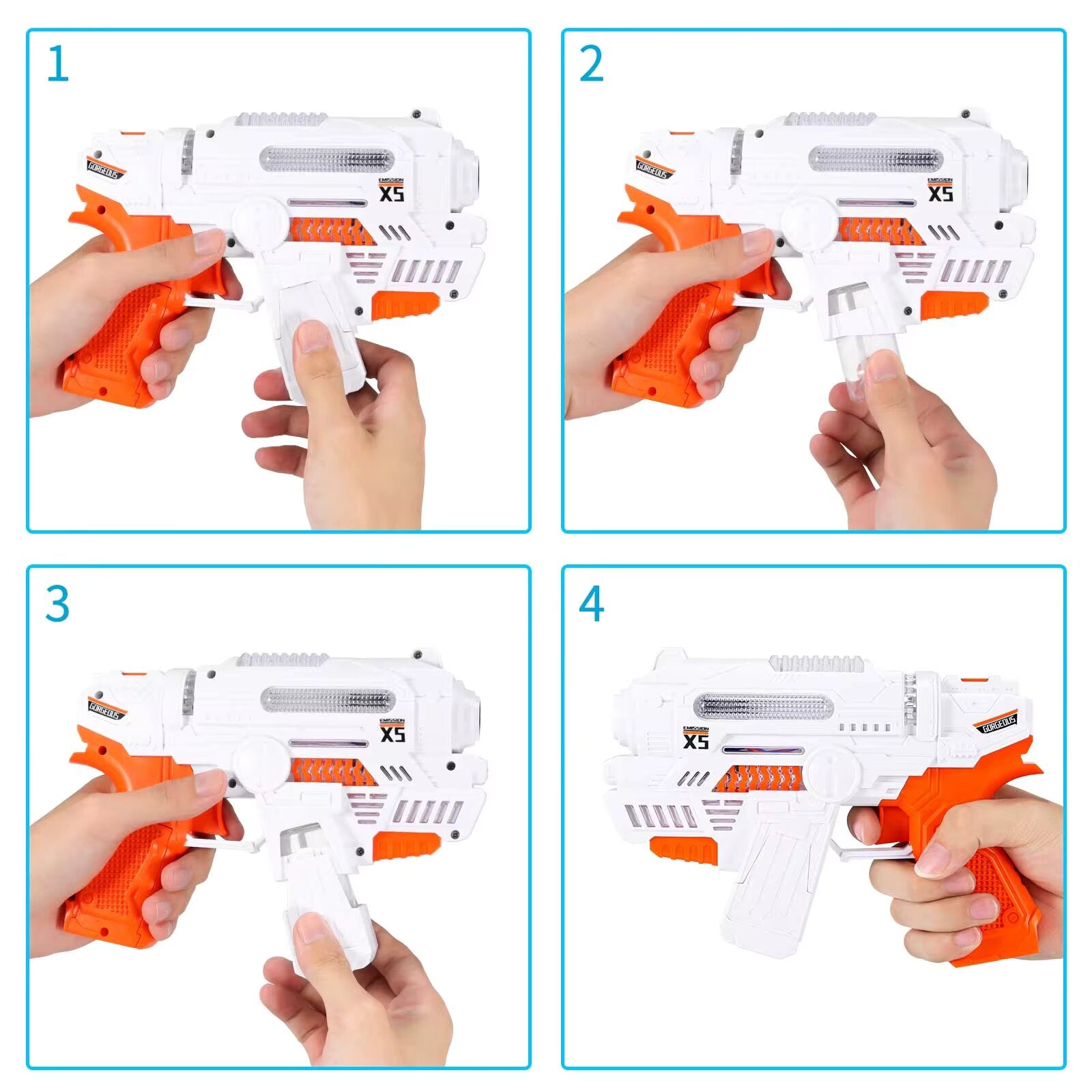 Lighting & Musical Bubble Machine Gun - KiddieWink - Gifts They'll Love