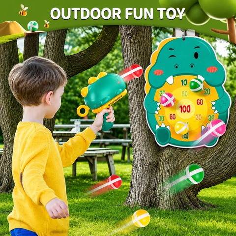 Dinosaur Sticky Ball Target Shooting Game for Kids