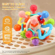 3-in-1 Silicone Pull String Interactive Soft Rattle Balls