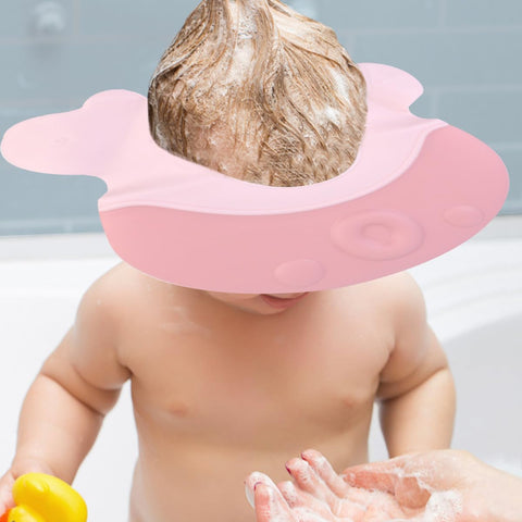 Adjustable Soft Silicone Baby Shampoo Bathing Cap