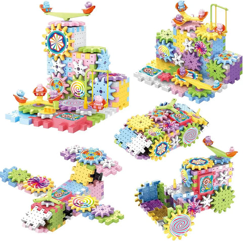 Electric Gear Building Blocks Toy For Kids (165 pcs)