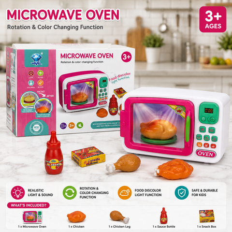 Little Chef Smart Microwave Oven Toy