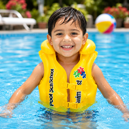 Pool School Swim Vest Life Jacket For Kids