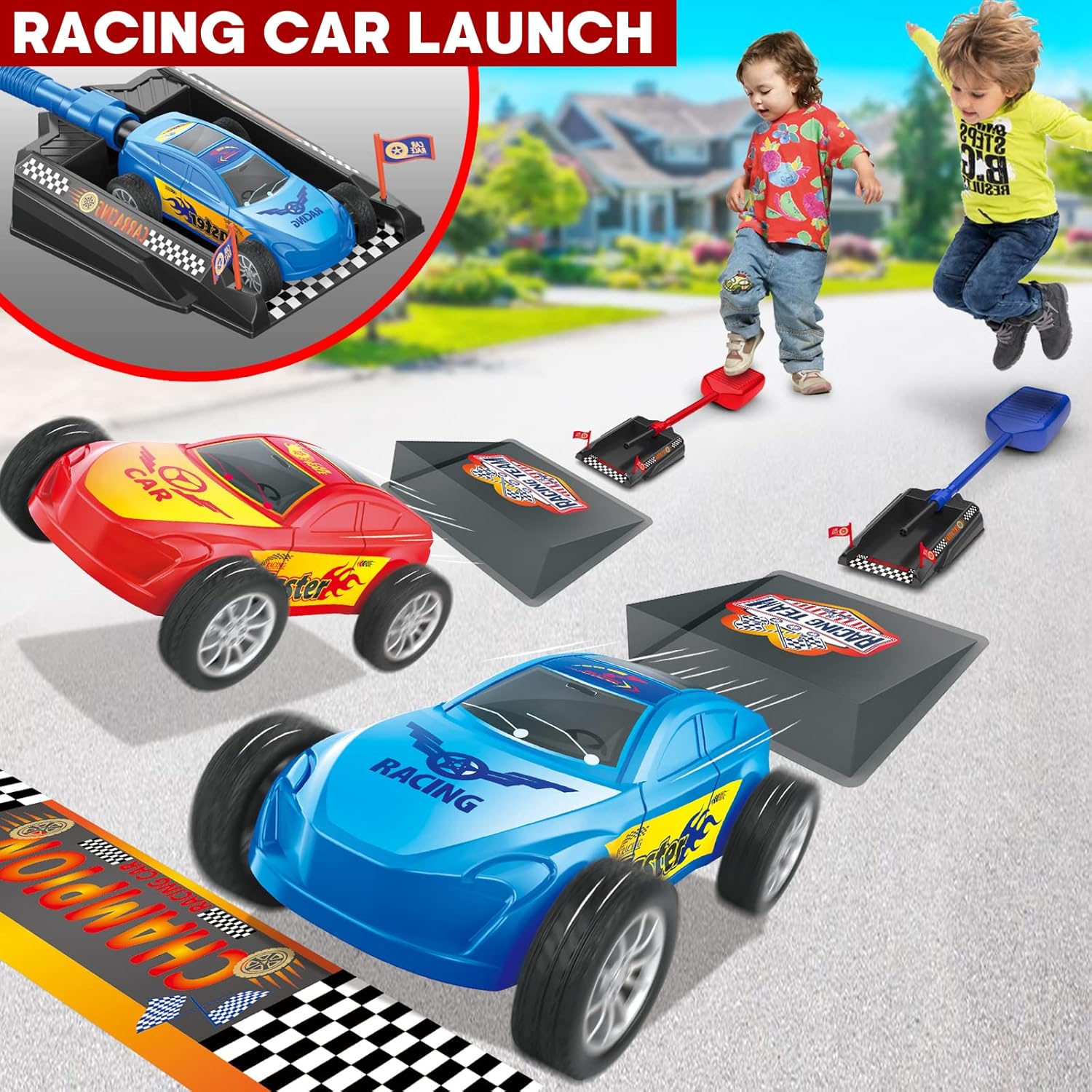 2 In 1 Rocket & Racer Car Toy For Kids - KiddieWink - Gifts They'll Love