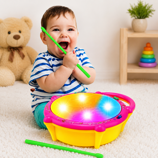 Interactive Flash Drum with Lights & Music