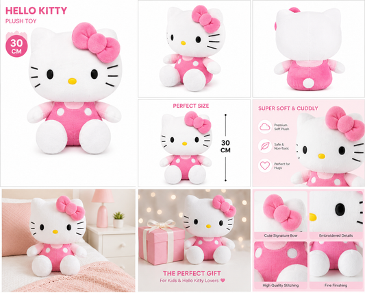 Cute Lovely Kitty Plush Toy (30 CM)
