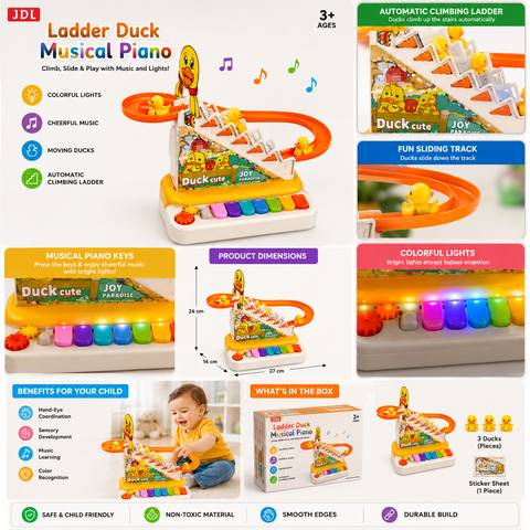 Magic Climbing Duck Musical Piano Toy