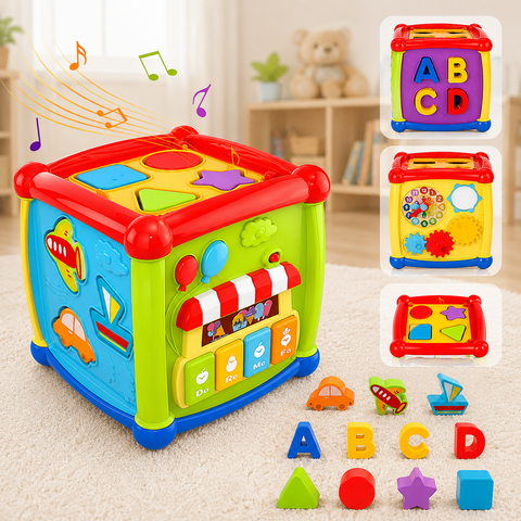 Huanger Fancy Cube Early Learning & Musical Activity Toy