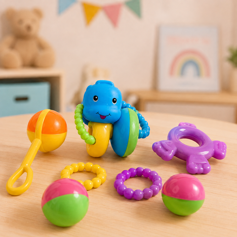 Happy Little Joy Baby Rattle Bottle