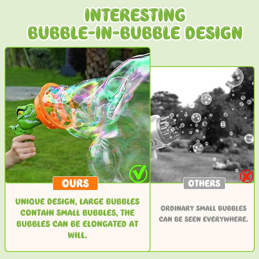 Royal Dino Borbulhando Bubble Gun Toy