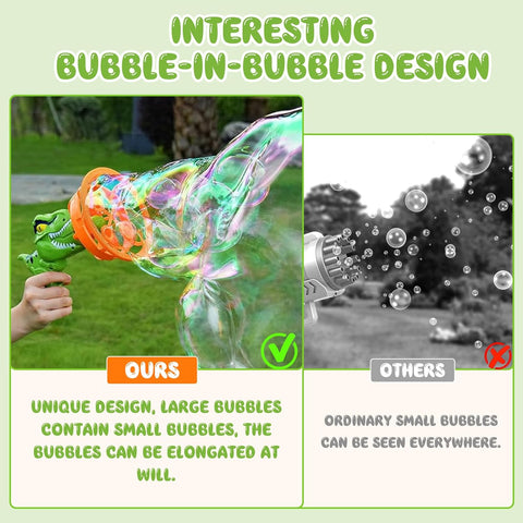 Royal Dino Borbulhando Bubble Gun Toy