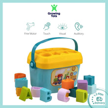 Huanger Babys First Alphabet Block Shape Sorting Blocks
