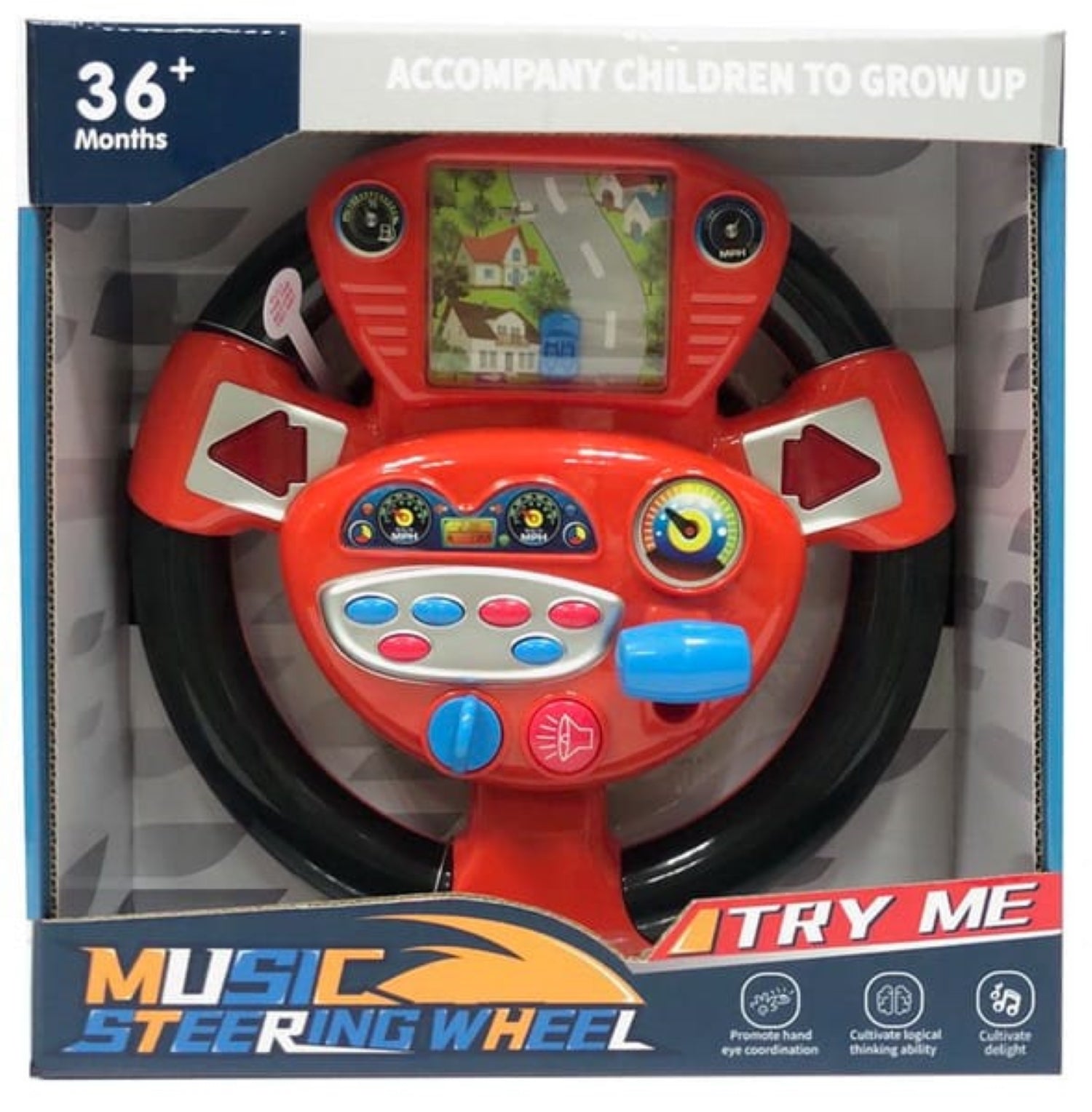 Musical Steering Wheel For Kids - KiddieWink - Gifts They'll Love