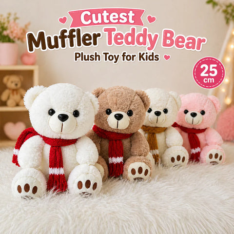 Cute & Soft Muffler Teddy Bear Plush Toy
