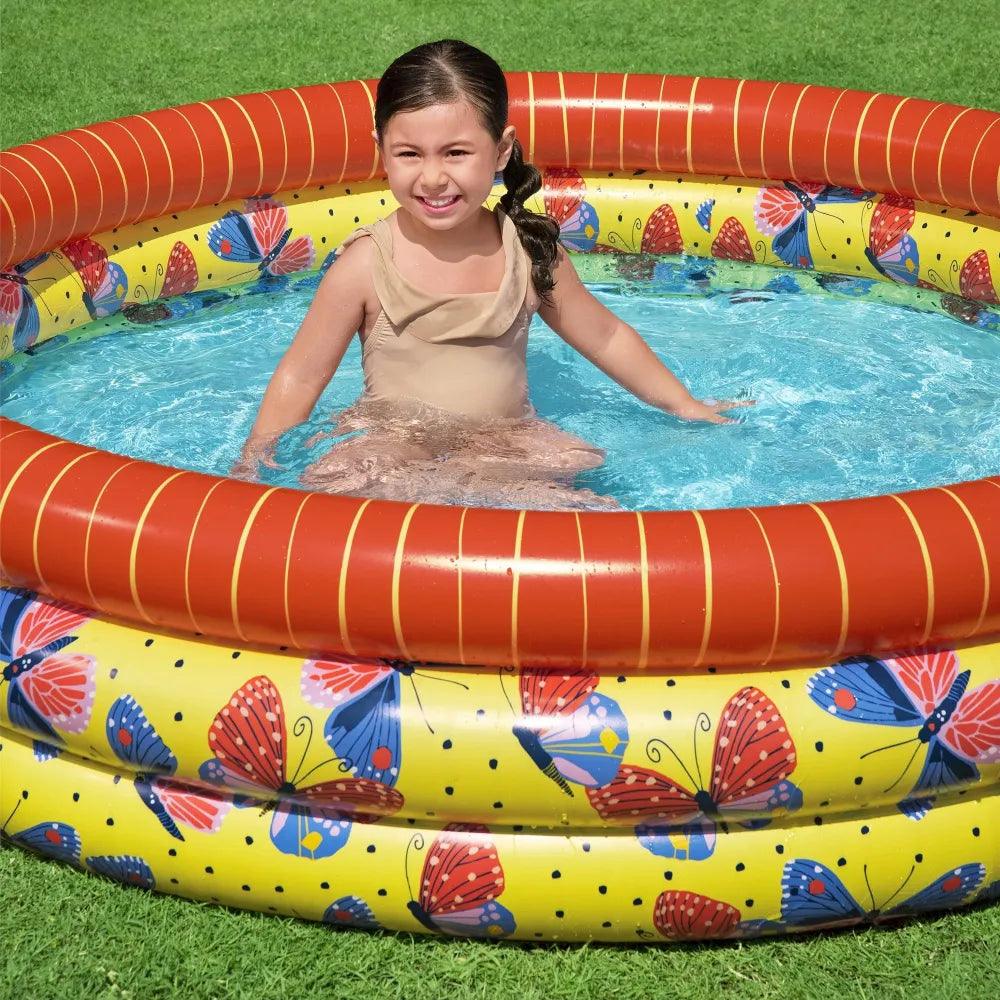 KiddieWink™ Inflatable Butterflies Theme Swimming Pool (1.68m x 39cm) For Kids - KiddieWink - Gifts They'll Love