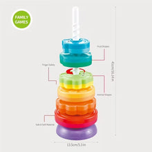 Rainbow Spin & Stack Rings – Fun Sensory Toy