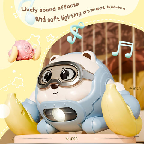 Musical Lights Cute Controlled Rolling Monkey