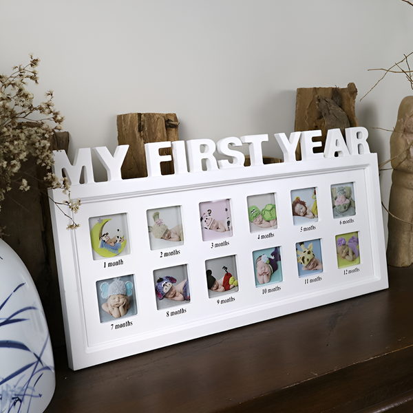 First Year Baby Picture Frame For Memories