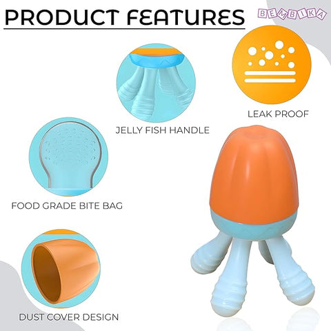 Soft Silicone Baby Fruit Teether Feeder