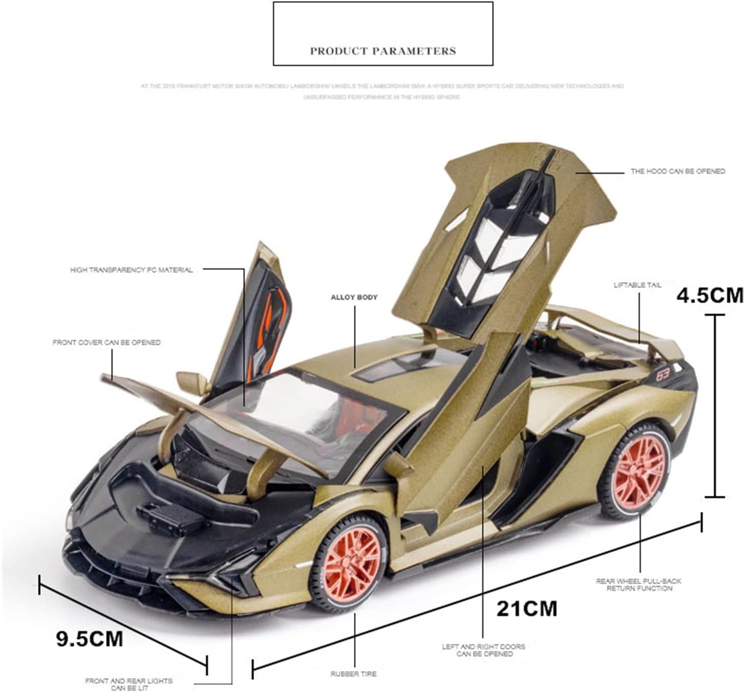 Diecast Model Lamborghini Sian FPK - KiddieWink - Gifts They'll Love