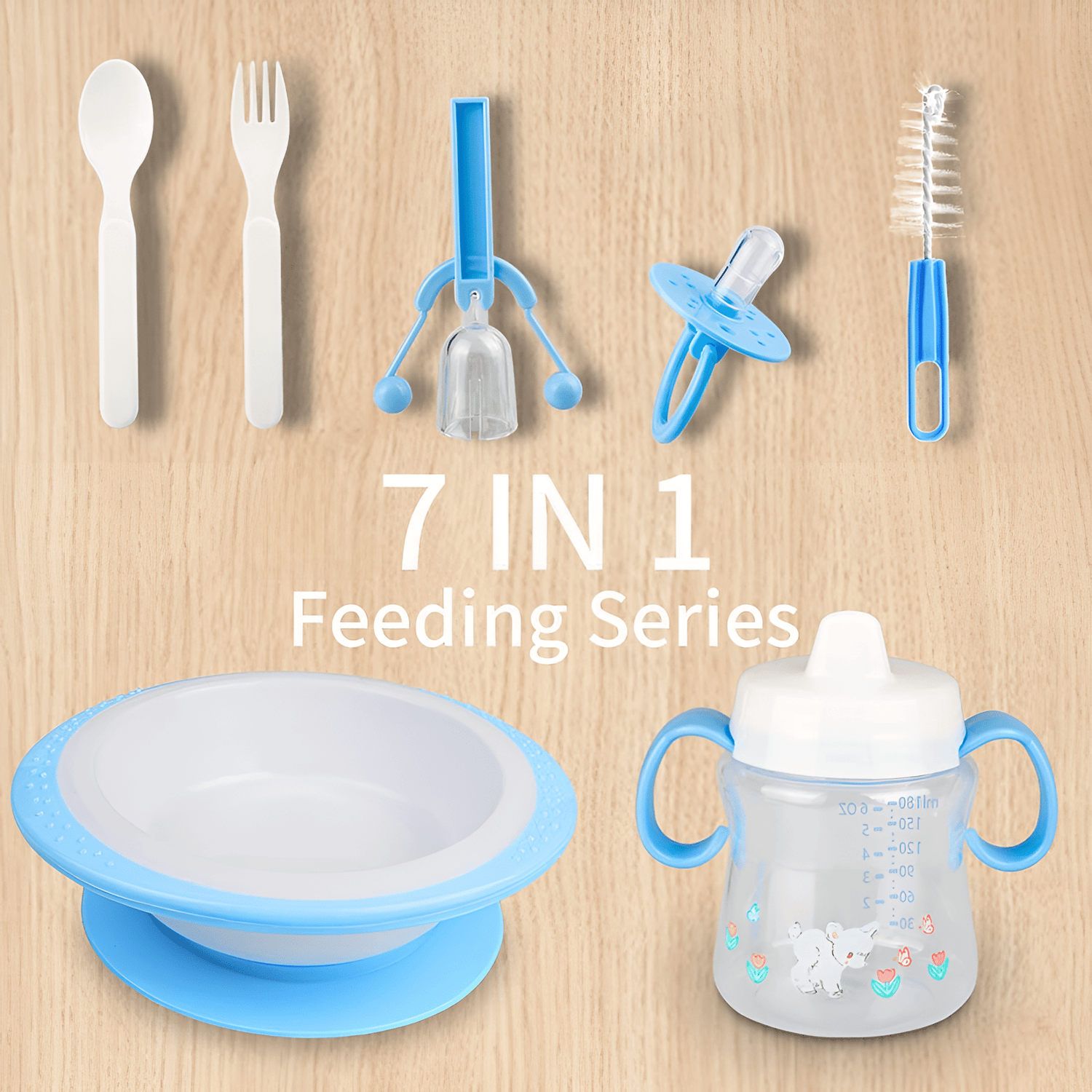 7 In 1 Complete Mealtime Baby Bowl Set - KiddieWink - Gifts They'll Love