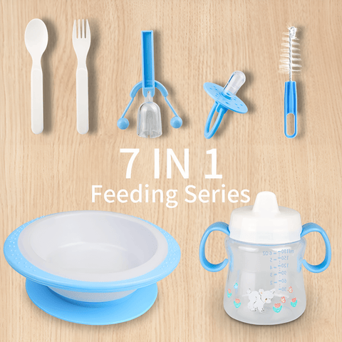 7 In 1 Complete Mealtime Baby Bowl Set - KiddieWink - Gifts They'll Love