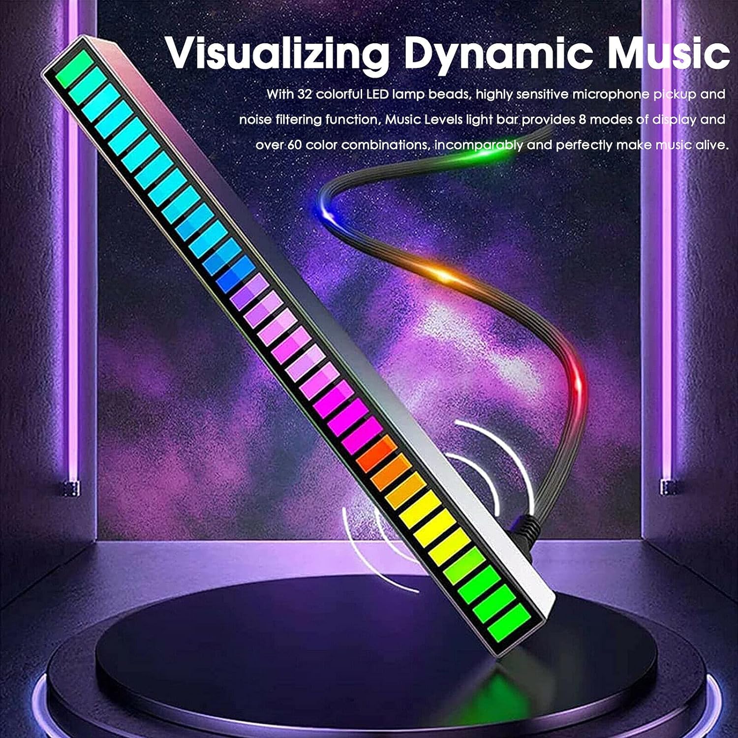 Multifunctional RGB Music Rhythm Level Indicator Bar Lights - KiddieWink - Gifts They'll Love