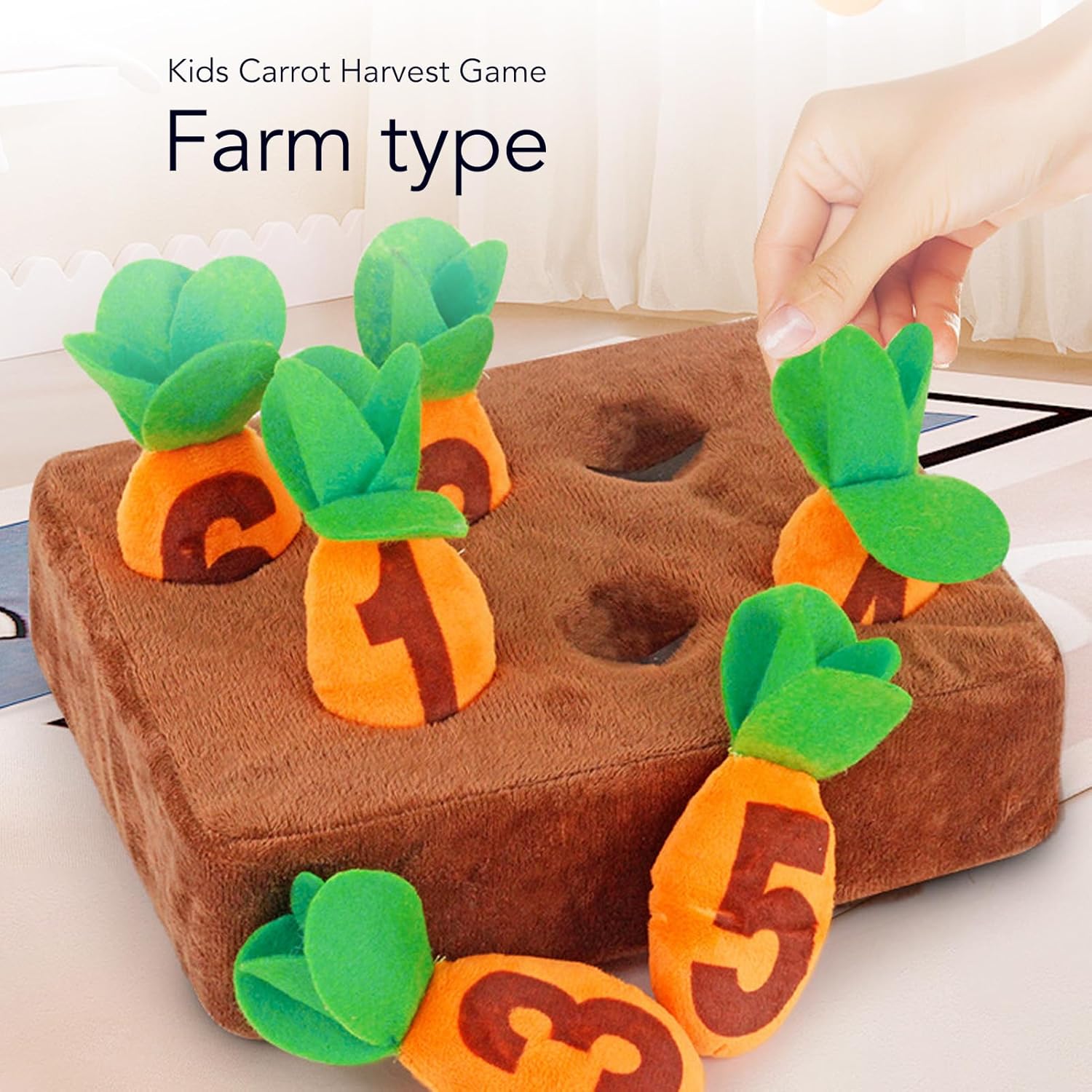 Adorable Soft Carrot Harvest Plush Toy - KiddieWink - Gifts They'll Love