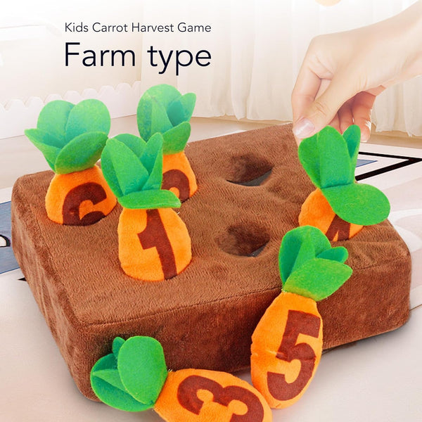 Adorable Soft Carrot Harvest Plush Toy