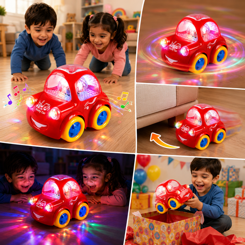 FunBlast 360° Musical Bump & Go Electric Car