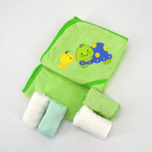Ultra Soft Hooded Bath Towel Set For Toddlers