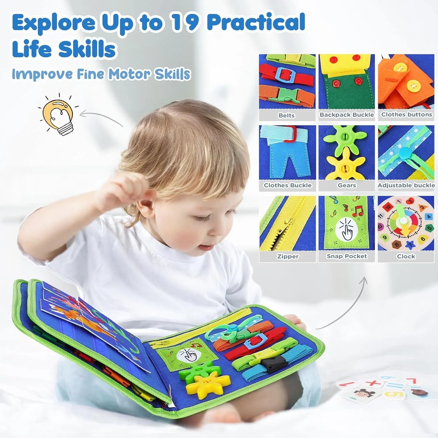 Montessori Toddler Activity Busy Book - KiddieWink - Gifts They'll Love